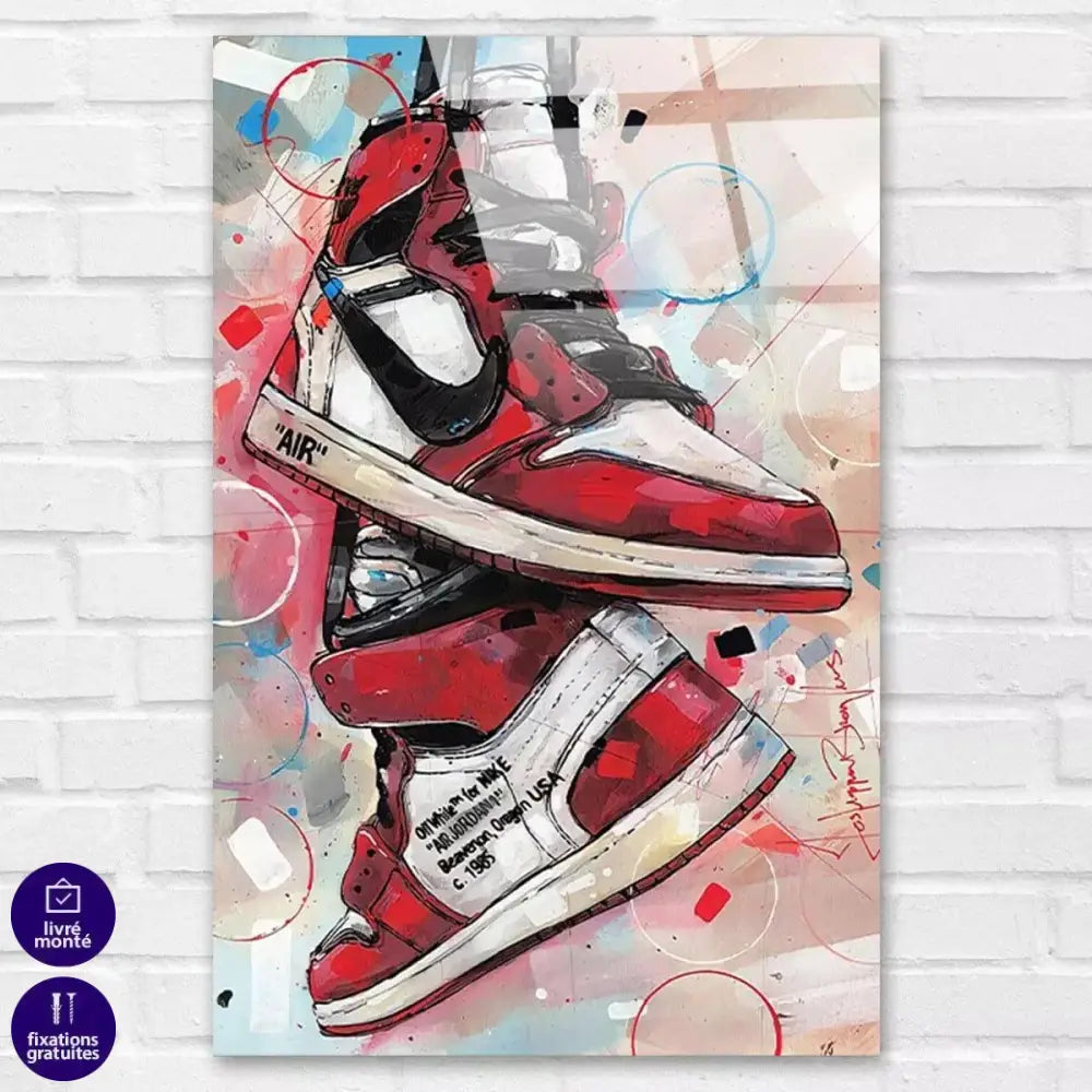Tableau Street Art Les Jordans - Montableaudeco