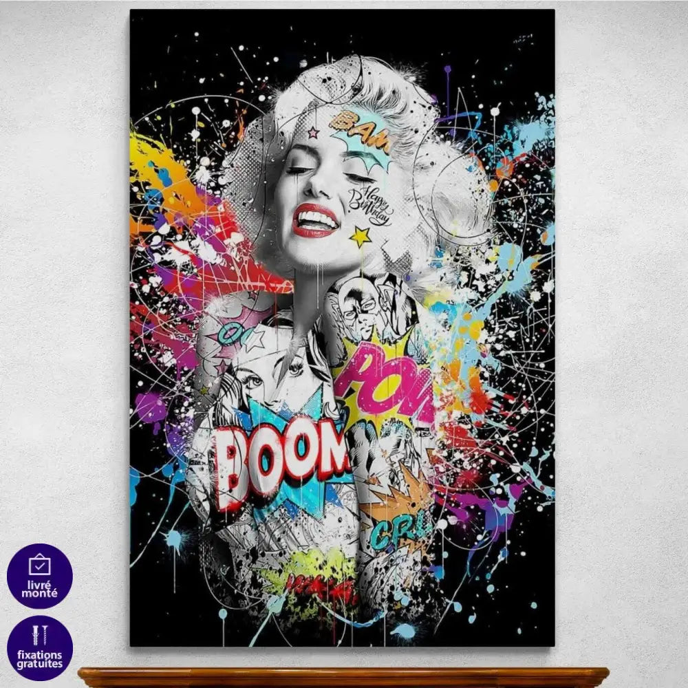 Tableau Street Art Marylin Monroe Graffiti - Montableaudeco