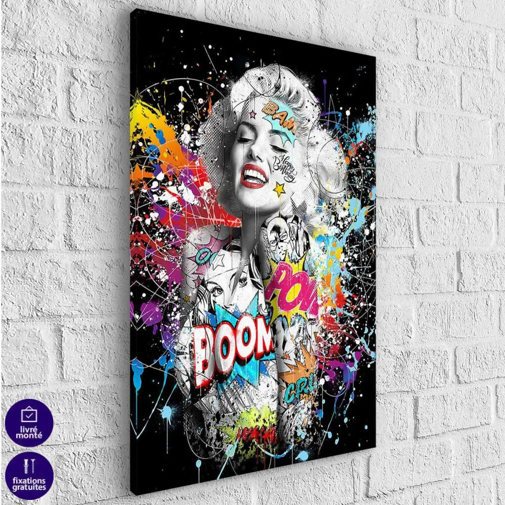 Tableau Street Art Marylin Monroe Graffiti - Montableaudeco