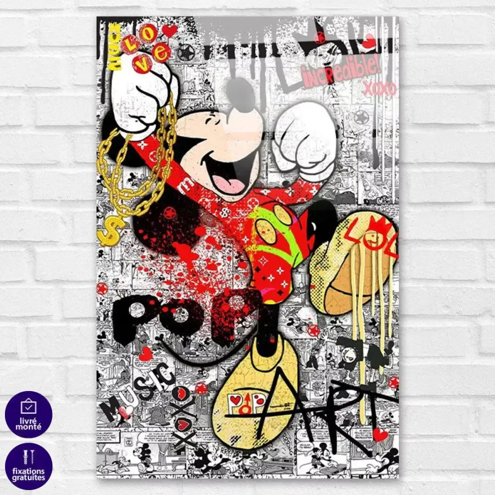 Tableau Street Art Mickey Pop - Montableaudeco