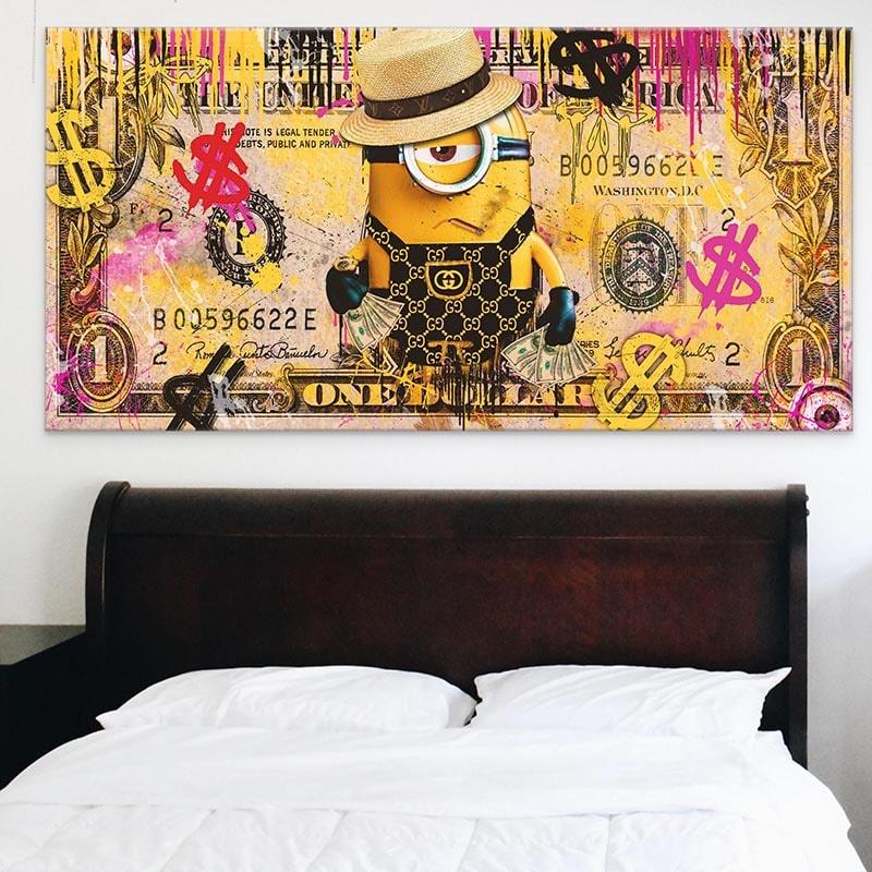 Tableau Street Art Minions - Montableaudeco