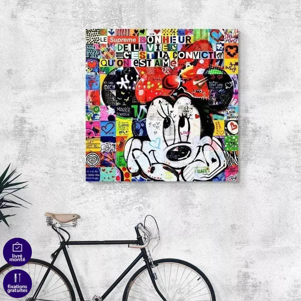 Tableau Street Art Minnie - Montableaudeco