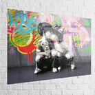 Tableau Street Art Mon Premier Amour - Montableaudeco