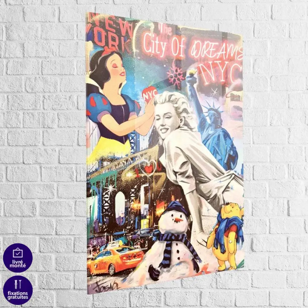 Tableau Street Art New York City of Dream - Montableaudeco