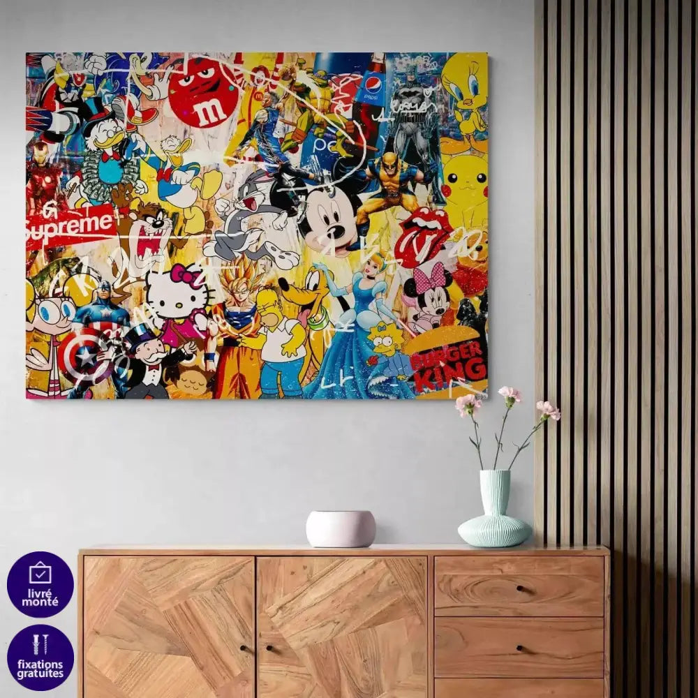 Tableau Street Art Pop Culture - Montableaudeco