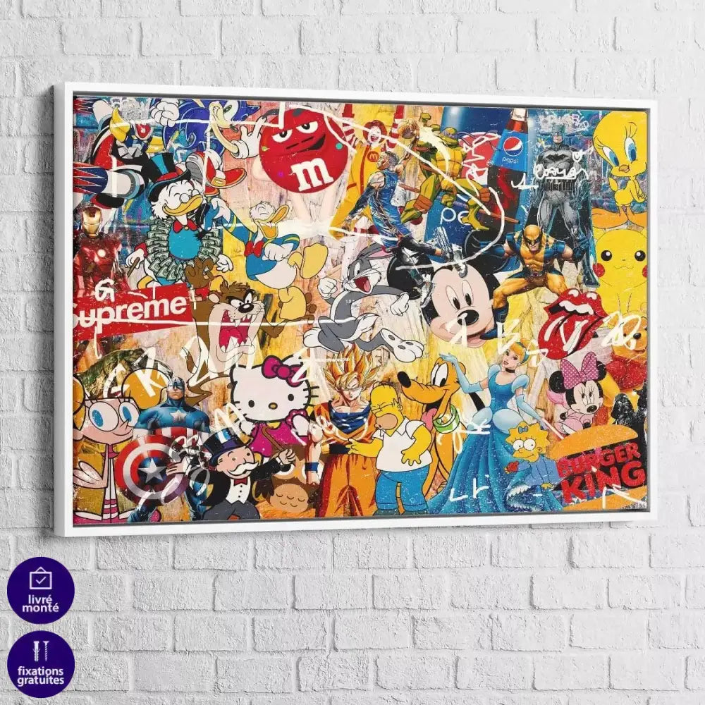 Tableau Street Art Pop Culture - Montableaudeco