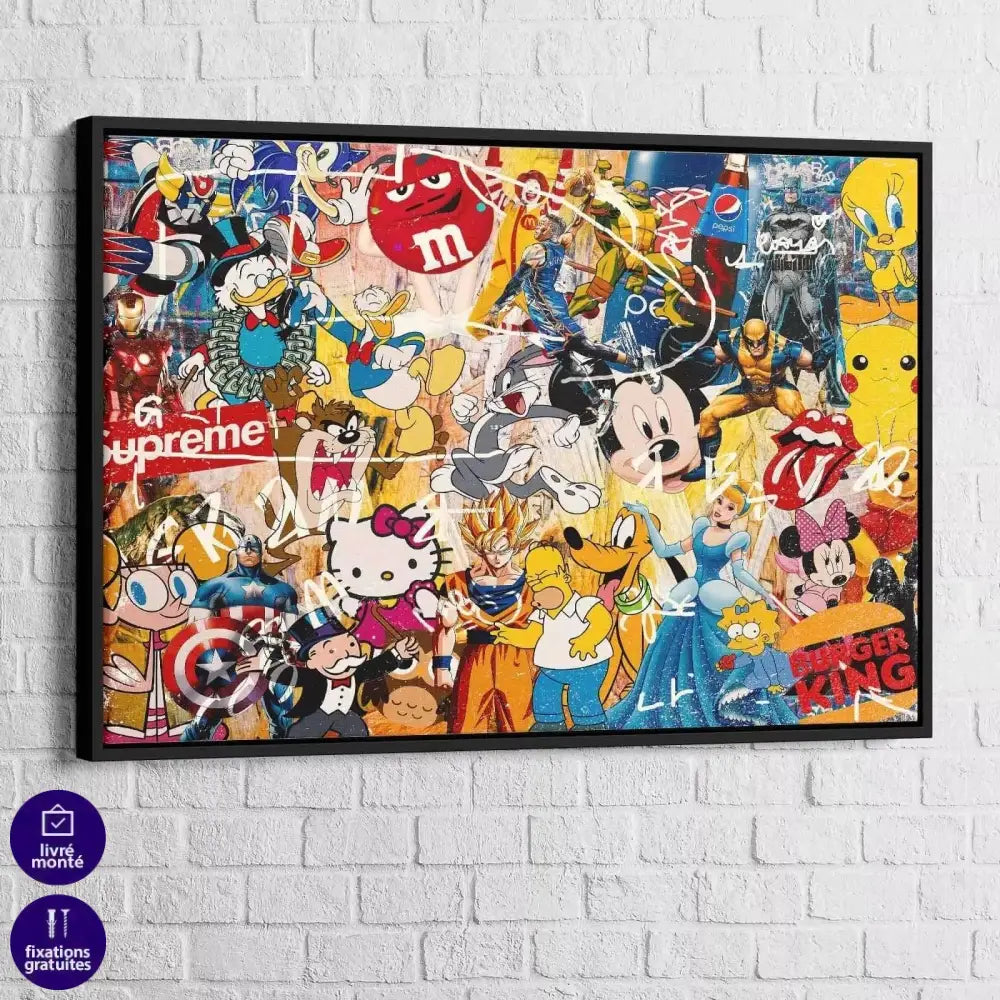 Tableau Street Art Pop Culture - Montableaudeco