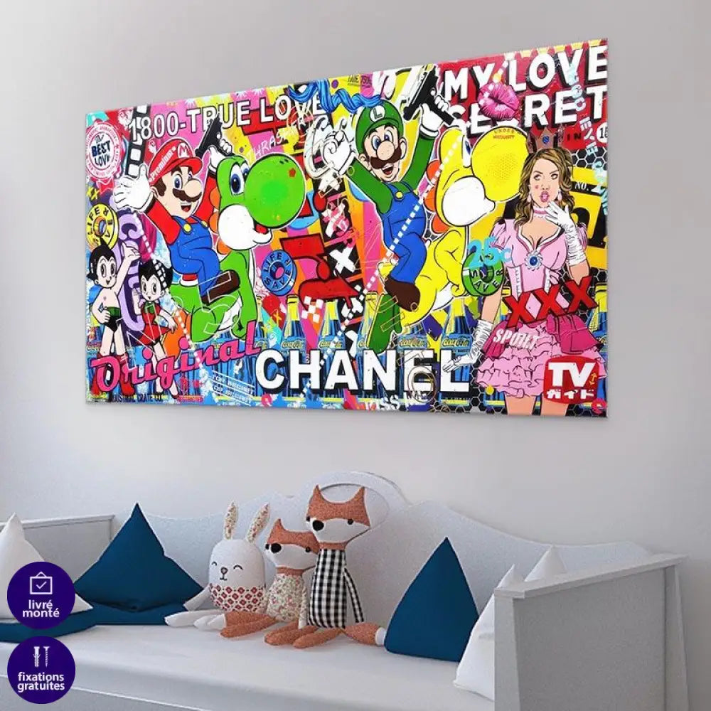 Tableau Street Art Pop Patchwork - Montableaudeco