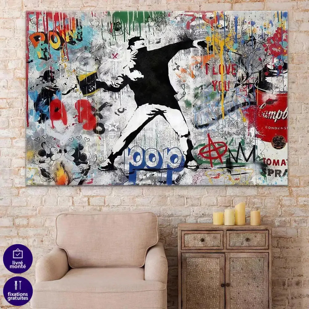 Tableau Street Art Révolution - Montableaudeco
