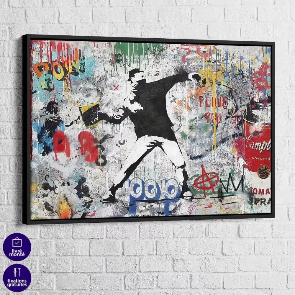 Tableau Street Art Révolution - Montableaudeco