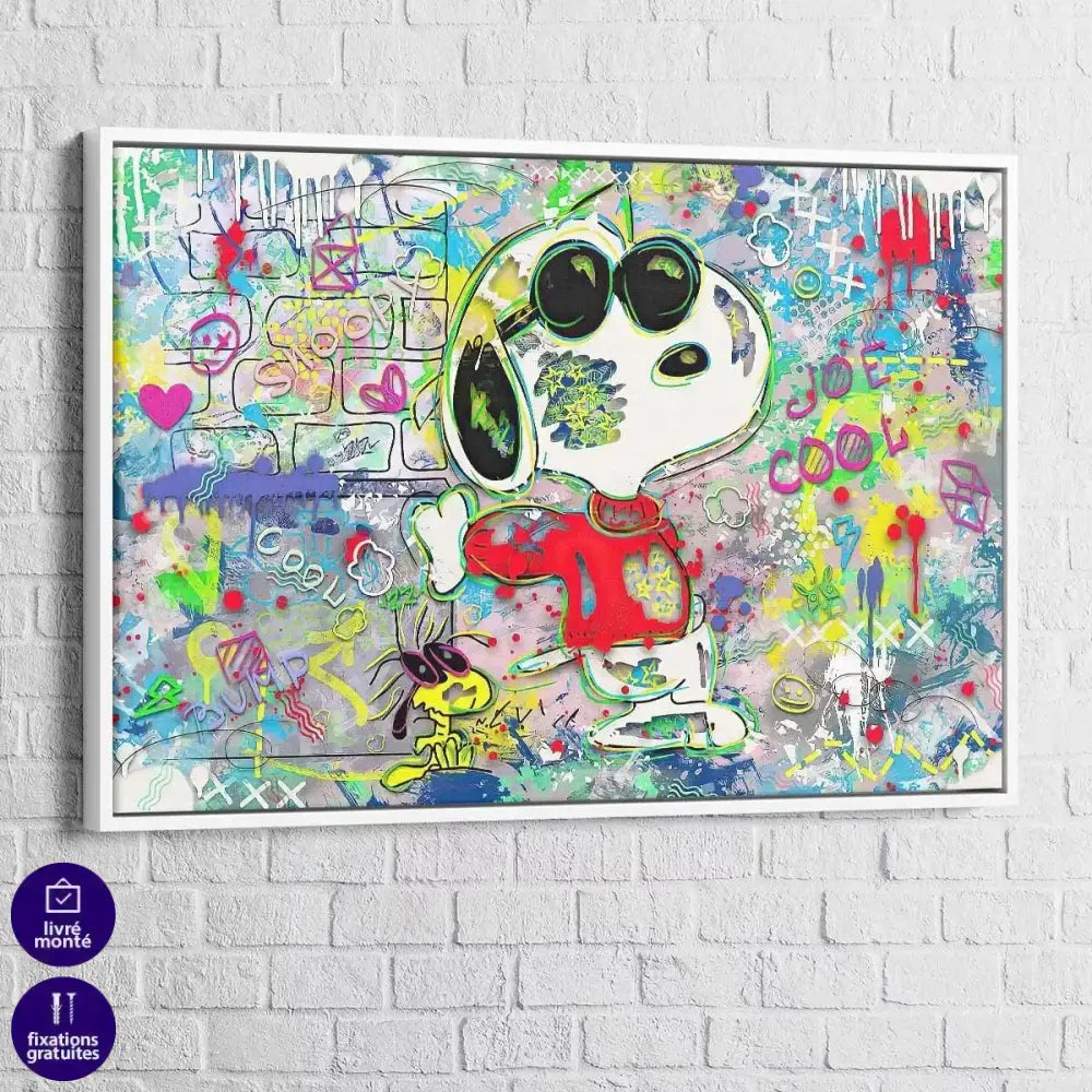 Tableau Street Art Snoopy Art - Montableaudeco