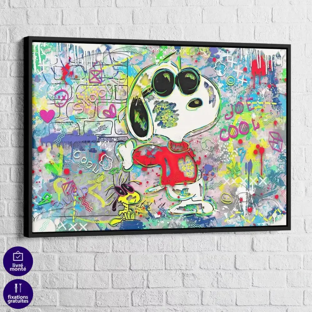 Tableau Street Art Snoopy Art - Montableaudeco