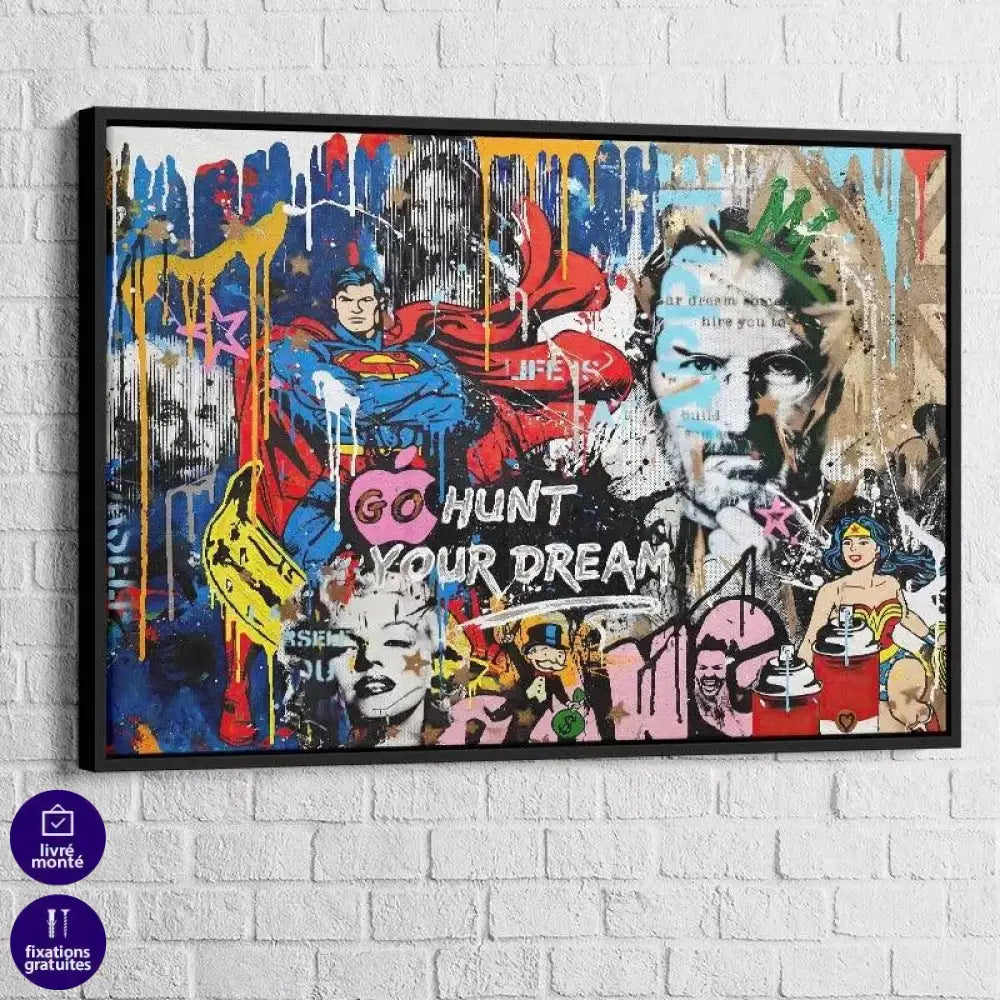 Tableau Street Art Steve Jobs - Montableaudeco