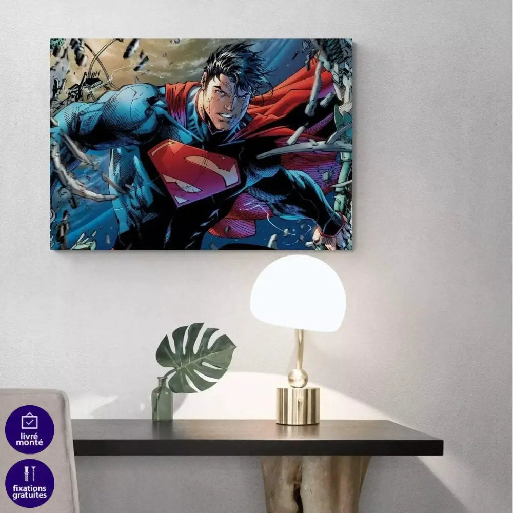 Tableau Superman BD Art - Montableaudeco