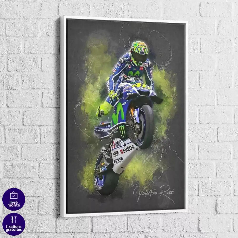 Tableau Valentino Rossi Superbike - Montableaudeco