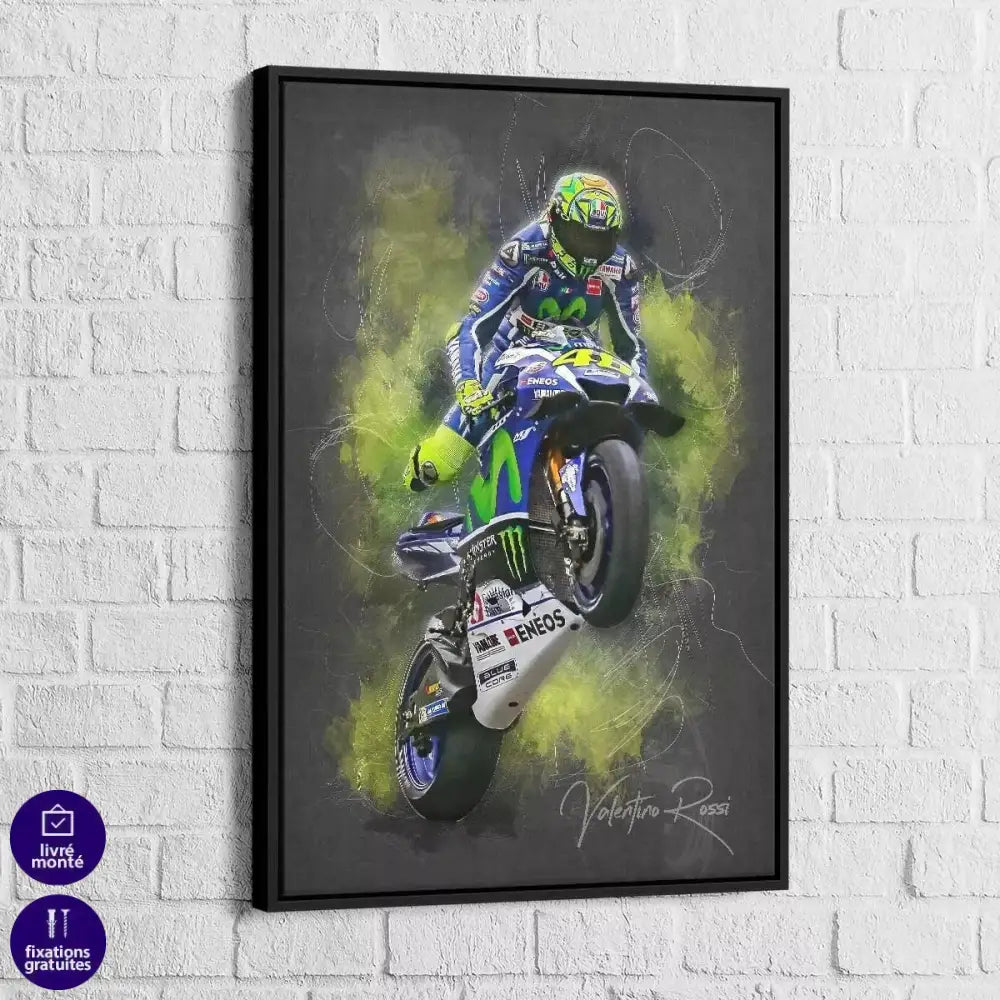 Tableau Valentino Rossi Superbike - Montableaudeco