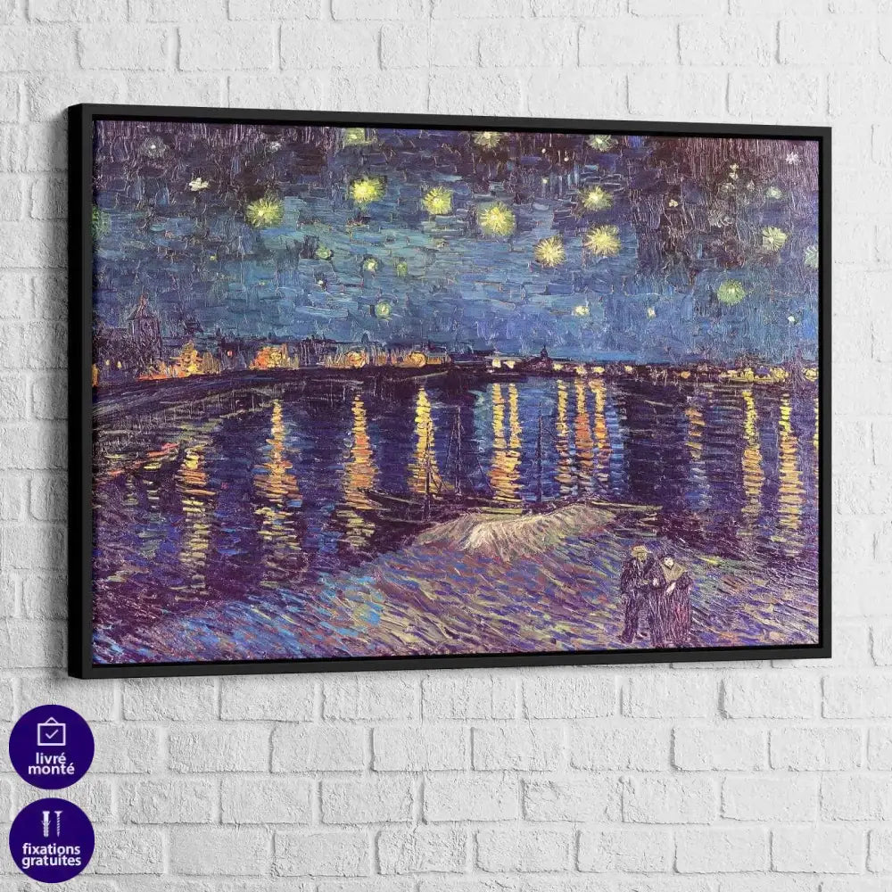 Tableau Vincent Vang Gogh Nuit étoilée au dessus du Rhône - Montableaudeco