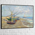 Tableau Vincent Van Gogh Bateau de Pêche à Saintes Maries - Montableaudeco