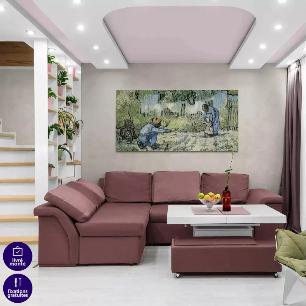 Tableau Vincent Van Gogh Premiers pas - Montableaudeco