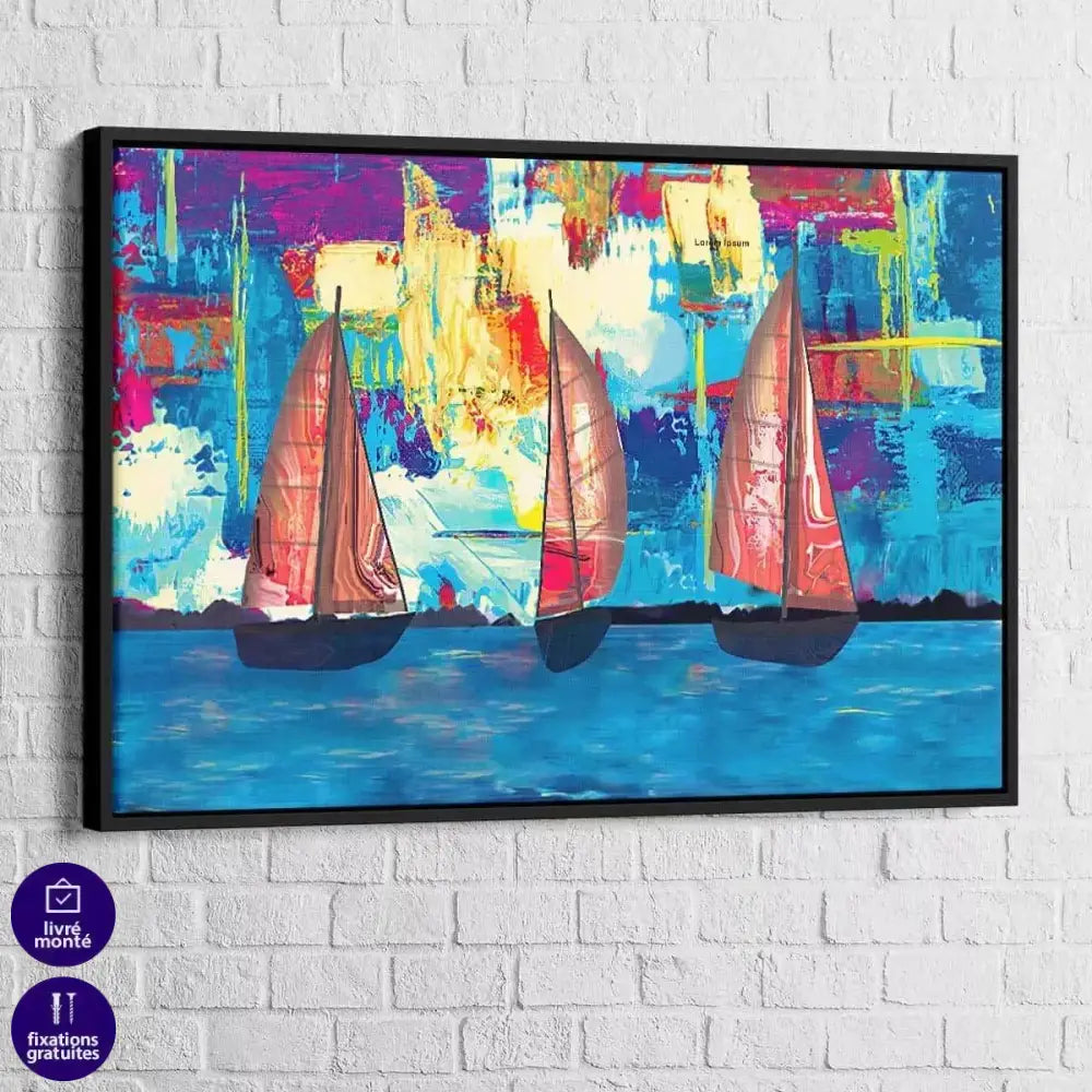 Tableau Voiliers sur Mer - Montableaudeco