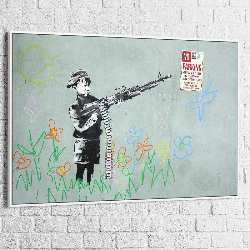 Tableau Banksy Innocence - Montableaudeco
