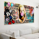 Tableau Street Art XXL Monroe Dollars - Montableaudeco