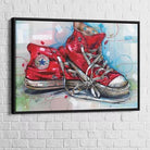 Tableau Street Art Converse All Star - Montableaudeco