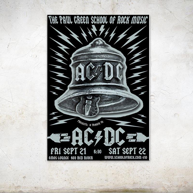 Affiche Concert ACDC - Montableaudeco