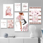 Affiche Fashion Le Parfum Collection 7 Pièces - Montableaudeco