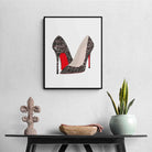 Affiche Fashion Rouge et Noir 6 Pièces - Montableaudeco