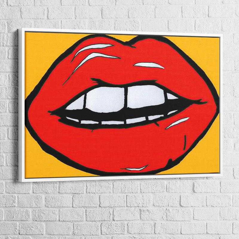 Tableau Pop Art La Bouche Andy Warhol - Montableaudeco