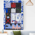 Tableau Abstrait Bleu Mosaic - Montableaudeco