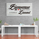 Tableau Famille Personnalisé Bienvenue - Montableaudeco