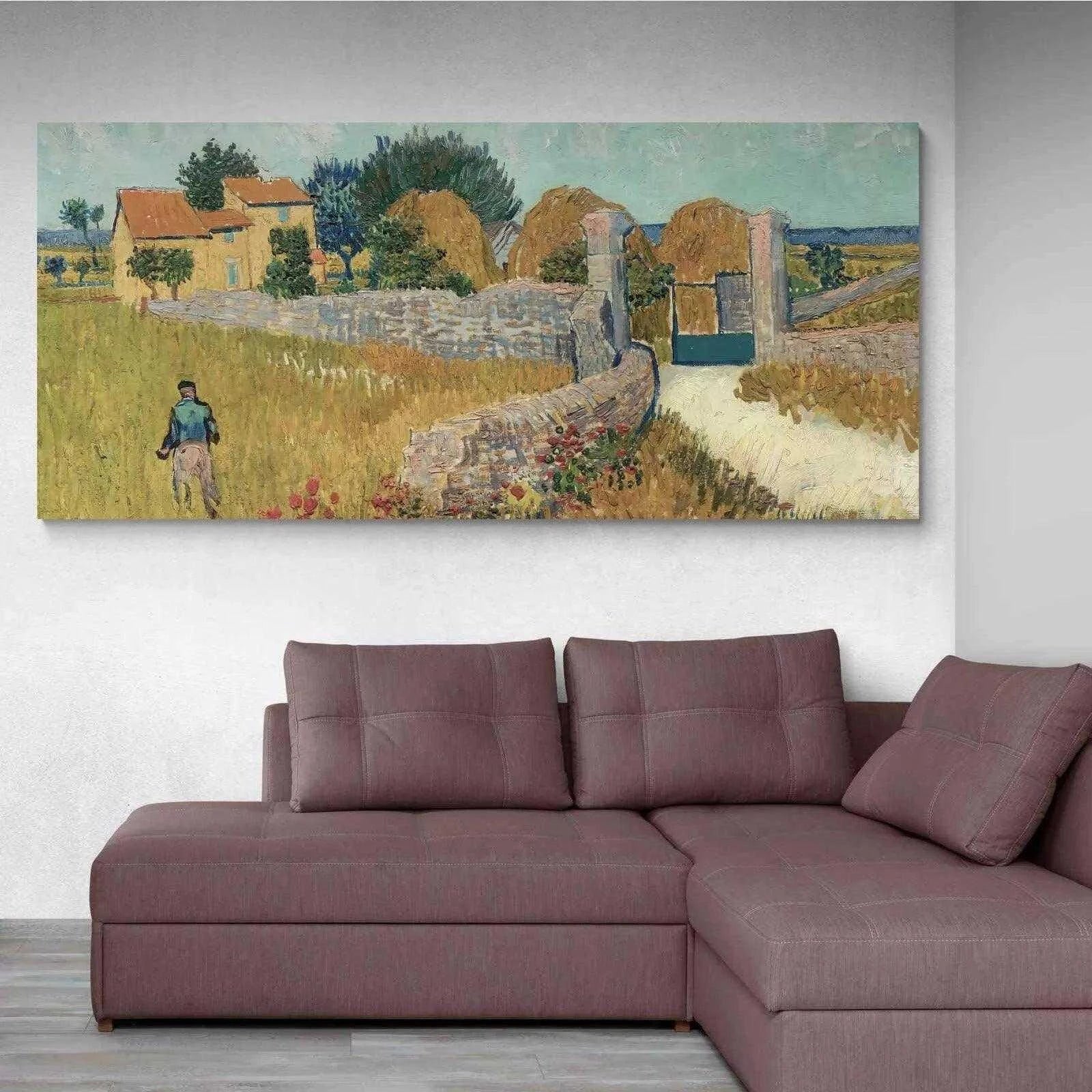 Tableau Vincent Van Gogh Ferme en Provence - Montableaudeco