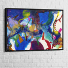 Tableau Abstrait Multi Couleur - Montableaudeco