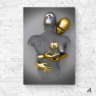 Tableau 3D Un Amour Gris et Or - Montableaudeco