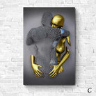 Tableau 3D Un Amour Gris et Or - Montableaudeco