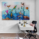 Tableau Abstrait L'aquarium - Montableaudeco