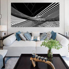 Tableau Abstrait Le Noir et Blanc - Montableaudeco