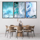 Tableau Abstrait Nuage 3 Parties - Montableaudeco