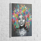 Tableau Afrique Femme Graffiti - Montableaudeco