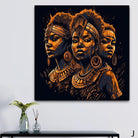 Tableau Afrique Femme Guerière Collection - Montableaudeco 11