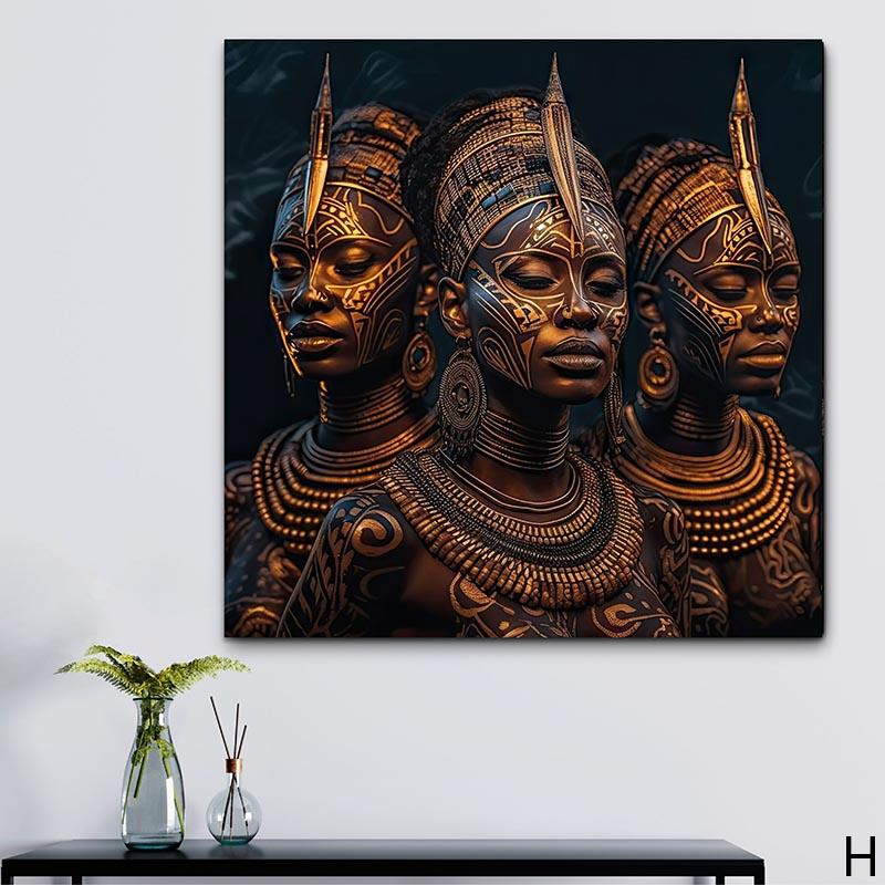 Tableau Afrique Femme Guerière Collection - Montableaudeco 10