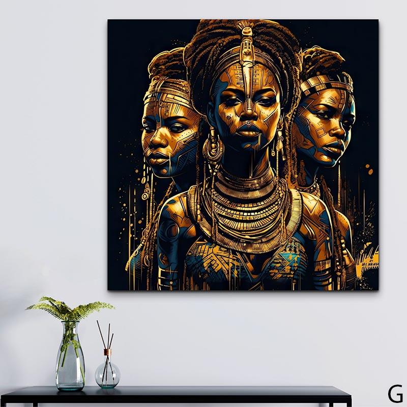 Tableau Afrique Femme Guerière Collection - Montableaudeco 9