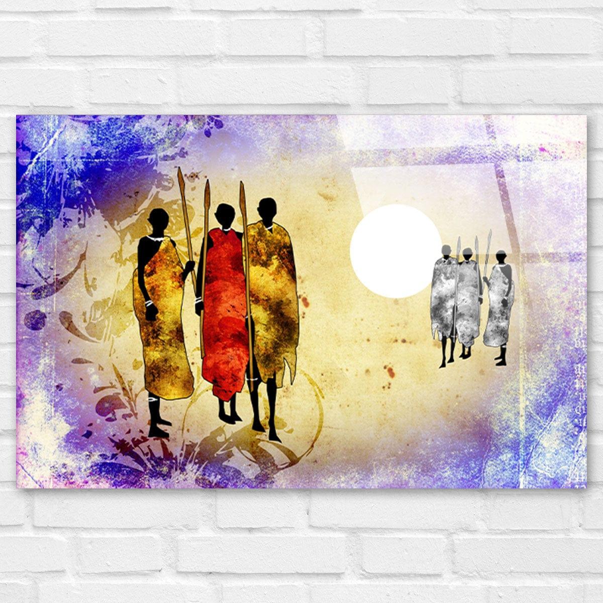 Tableau Afrique La Tribu du Soleil - Montableaudeco