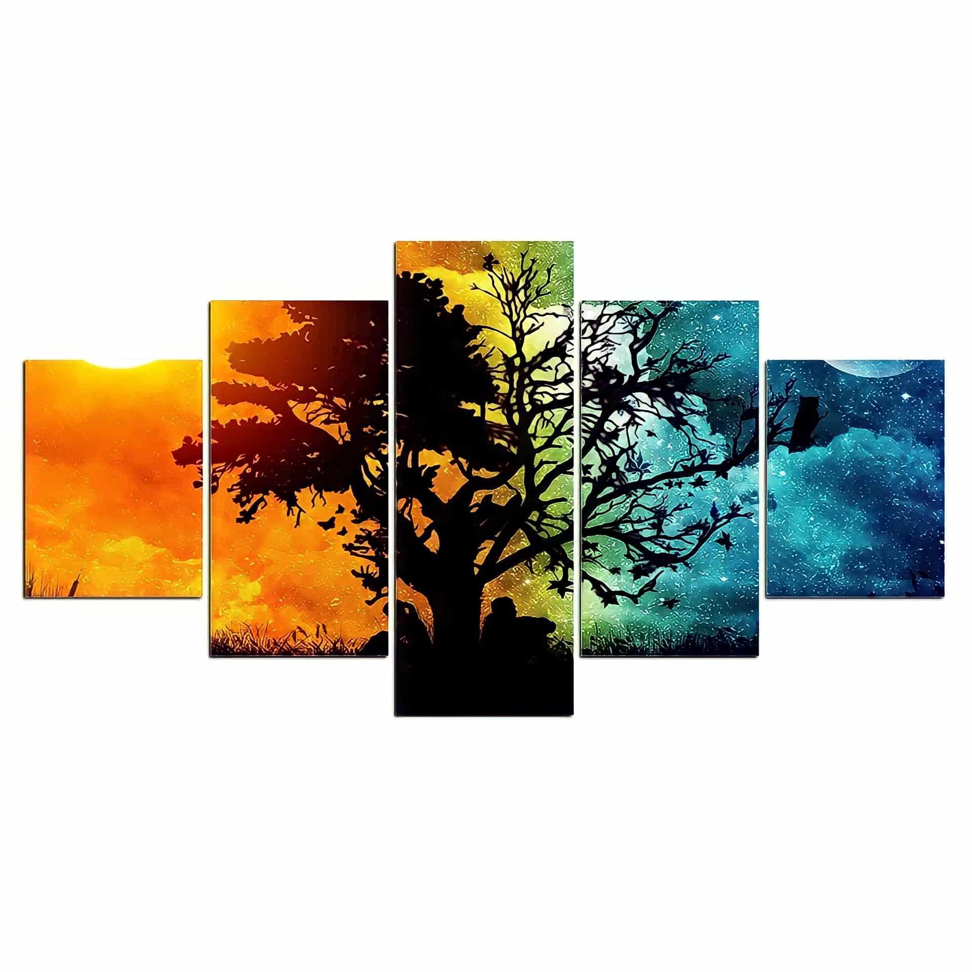 Tableau Arbre Le Jour et la Nuit - Montableaudeco