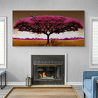 Tableau Arbre Rose Grand Format - Montableaudeco