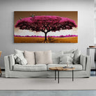 Tableau Arbre Rose Grand Format - Montableaudeco