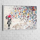 Tableau Banksy Butterfly - Montableaudeco