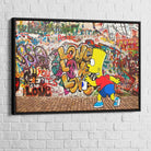 Tableau Bart Simpson Le Graffeur - Montableaudeco